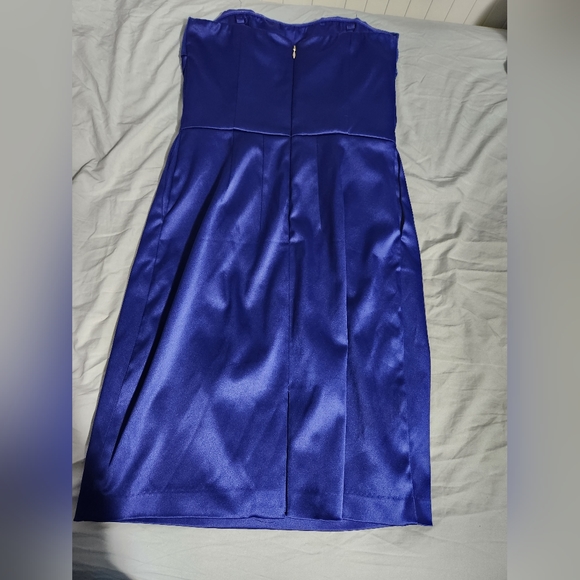 Royal Blue Mini Dress w Pockets - Picture 2 of 2